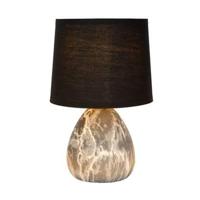 Lucide MARMO - Tafellamp - Ø 16 cm - 1xE14 - Zwart - thumbnail