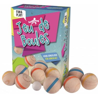 Summerplay Jeu de boules hout, 6 ballen