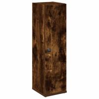 Badkamerkast met rolhouder 20,5x22x72 cm gerookt eikenkleurig - thumbnail