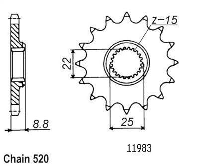 ESJOT Sprocket 520 13z standard