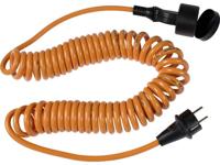 AS Schwabe 70413 Stroom Verlengkabel 16 A Oranje 5 m H07BQ-F 3G 1,5 mm² Spiraalkabel - thumbnail