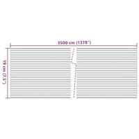 VidaXL Tuinscherm marmergrindpatroon 35x0,19 m pvc grijs - thumbnail