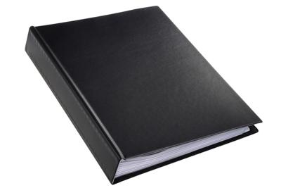 Showmap rillstab a4 12 kanaals 120 tassen zwart