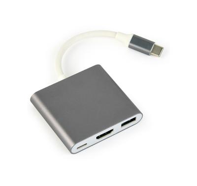 Gembird A-CM-HDMIF-02-SG USB grafische adapter 3840 x 2160 Pixels Grijs - thumbnail