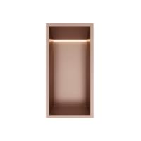 Hotbath &More Inbouwnis - 30 x 15 x 10 cm - met LED-verlichting - Geborsteld Koper PVD - thumbnail