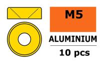 Sluitring M5 "Goud" voor verzonken schroeven, Aluminium (10st) - thumbnail
