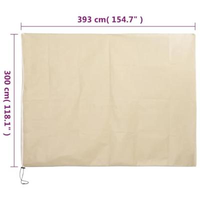 Plantenhoes met ritssluiting 70 g/m 3,93x3 m