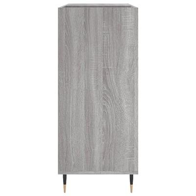 Platenkast 84,5x38x89 cm bewerkt hout grijs sonoma eikenkleurig Platenkast 84,5x38x89 cm bewerkt hout grijs sonoma eikenkleurig