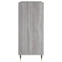 Platenkast 84,5x38x89 cm bewerkt hout grijs sonoma eikenkleurig - thumbnail