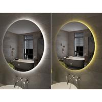 Badkamerspiegel Giro Rond 80x80cm Geintegreerde LED Verlichting Touch Schakelaar - thumbnail