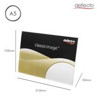 Deflecto 47505 Classic Image® Tafelstatief Voor papierformaat: DIN A5 staand Transparant 12 stuks/pak 12 stuk(s) - thumbnail