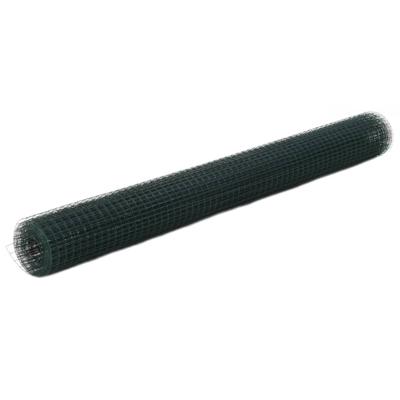 VidaXL Kippengaas 25x1,5 m staal met pvc coating groen VidaXL Kippengaas 25x1,5 m staal met pvc coating groen