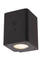 Lucide RAMIN - Wandlamp - Zonne-energie - LED Dimb. - 1x1W 2700K/3000K - IP54 - Beweging & dag/nacht sensor - Zwart - thumbnail