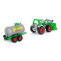 Cavallino tractor met voorlader en tanker - thumbnail