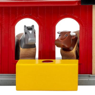 Animal Barn - Accessorio per circuito di treno in legno -7312350360127 - Brio World