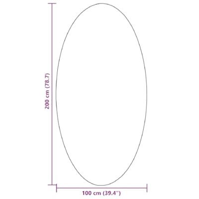 VidaXL Vloerkleden ovaal huarte antraciet 100 x 200 cm 100% polyester