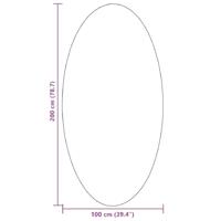 Tapijt HUARTE Zwart 100 x 200 cm Polyester - thumbnail