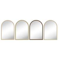 Wandspiegel Home ESPRIT Beige Natuurlijk Scandi 60 x 2 x 90 cm (4 Stuks) - thumbnail