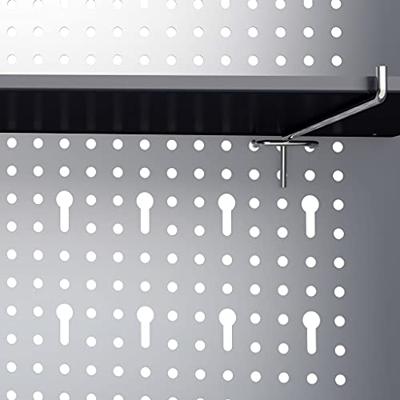 VidaXL Gereedschapskast voor aan de wand metaal grijs en zwart