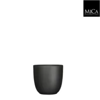 Mica Decorations tusca pot zwart 13x14cm - thumbnail