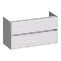 Brauer Adore - Onderkast Ondiep - 100 cm - met 2 Softclose Lades Greeploos en 1 Sifon Uitsparing - Forest Seashell - thumbnail