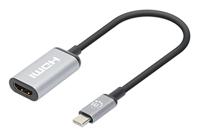 Manhattan USB 2.0 Adapter [1x USB-C stekker - 1x HDMI-bus] 4K@60Hz USB-C to HDMI-Adapter 15 cm - thumbnail