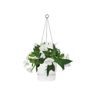 Elho greenville white hanging basket