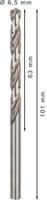 Bosch Accessoires Metaalboren HSS-G, Standard 6,5 x 63 x 101 mm 10st - 2608595068 - thumbnail