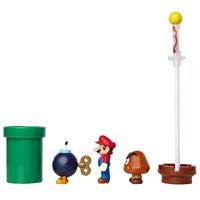 Super Mario Action Figure Set - Acorn Plains Diorama - thumbnail