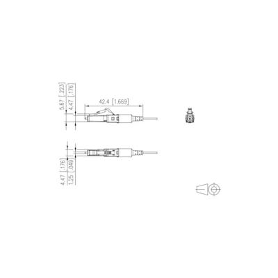 Metz Connect 1509MAJO002C-F OpDAT FAST™ Kit LC PC OM3/OM4 OpDAT-connectorset Wit, Blauw