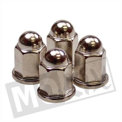 Cilinderkop moer M7 lang 4 stuks