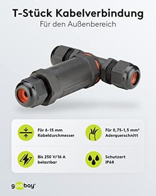 T- stuk kabelverbinder