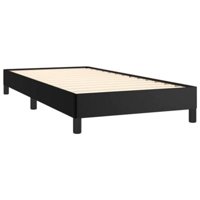 Bedframe kunstleer zwart 100x200 cm