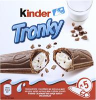 Kinder Tronky Krokante Cacaowafel 5 Stuks bij Jumbo - thumbnail