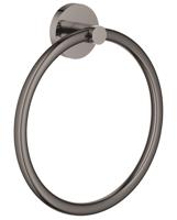 GROHE Essentials Handdoekring - 18cm - rond - hard graphite 40365a01 - thumbnail