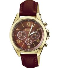 Horlogeband Fossil BQ3055 Leder Bruin 18mm