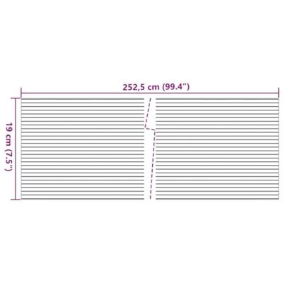 VidaXL Tuinschermen 10 st 252,5x19 m pvc lichtgrijs