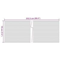 VidaXL Tuinschermen 10 st 252,5x19 m pvc lichtgrijs - thumbnail