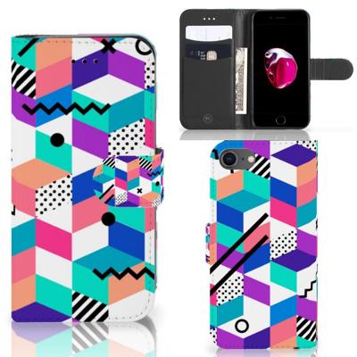 iPhone 7 | 8 | SE (2020) | SE (2022) | Book Case | Blokken Kleurrijk
