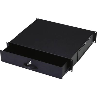 Digitus DN-19 KEY-2U-SW 19 inch Inschuif 2 HE Uittrekbaar, Gesloten Zwart