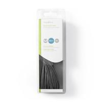 Nedis Stereo-Audiokabel | 3,5 mm Male | 3,5 mm Male | Vernikkeld | 10.0 m | Rond | Zwart | Blister - CAGB22000BK100 - thumbnail