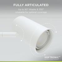 Riga - LED Tafellamp - 4 Watt 345 Lumen - 4000K Neutraal wit- Kantelbaar en Draaibaar - Ingebouwde snoerdimmer - Bureaulamp - GU10 - IP20 voor binnen - Wit - thumbnail