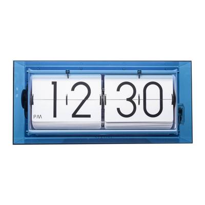 NeXtime NE-5209BL Tafel/wandklok Big Flip 36x16.7x8.5cm Acryl Blauw NeXtime NE-5209BL Tafel/wandklok Big Flip 36x16.7x8.5cm Acryl Blauw