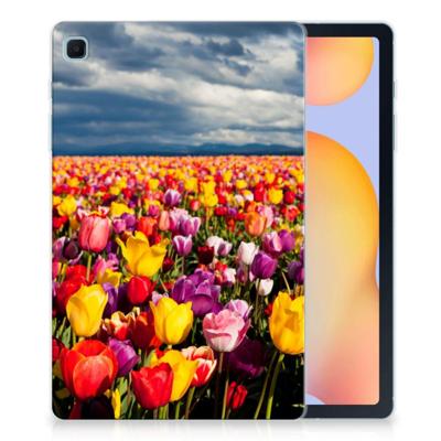 Samsung Galaxy Tab S6 Lite | S6 Lite (2022) | Siliconen hoesje | Tulpen Samsung Galaxy Tab S6 Lite | S6 Lite (2022) | Siliconen hoesje | Tulpen