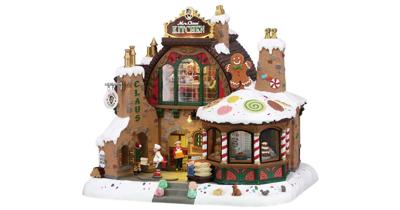 Kerstfiguur Mrs. Claus kitchen with 4.5v adaptor LEMAX - Lemax Kerstfiguur Mrs. Claus kitchen with 4.5v adaptor LEMAX - Lemax