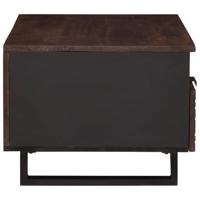 Salontafel with Drawer Bruin en zwart 80 x 54 x 40 cm - thumbnail