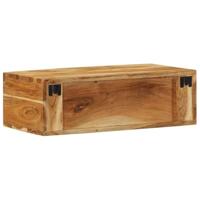 Tv-meubel wandmontage 60x30x19 cm massief acaciahout - thumbnail