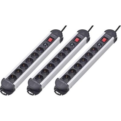 Renkforce 614A-CMB-SX3 Overspanningsveilige stekkerdoos 6-voudig Zwart Randaarde stekker 3 stuk(s) Renkforce 614A-CMB-SX3 Overspanningsveilige stekkerdoos 6-voudig Zwart Randaarde stekker 3 stuk(s)