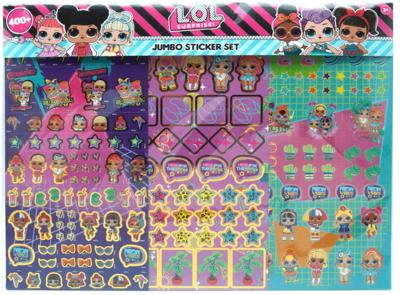 L.O.L. Surprise! stickerset meisjes papier 400 stuks