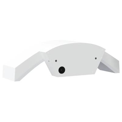 VidaXL Buitenwandlamp led met sensors gegoten aluminium wit